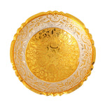 Decorative Embossed Golden Base Bowl