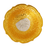 Decorative Embossed Four Face Silver Base Bowl