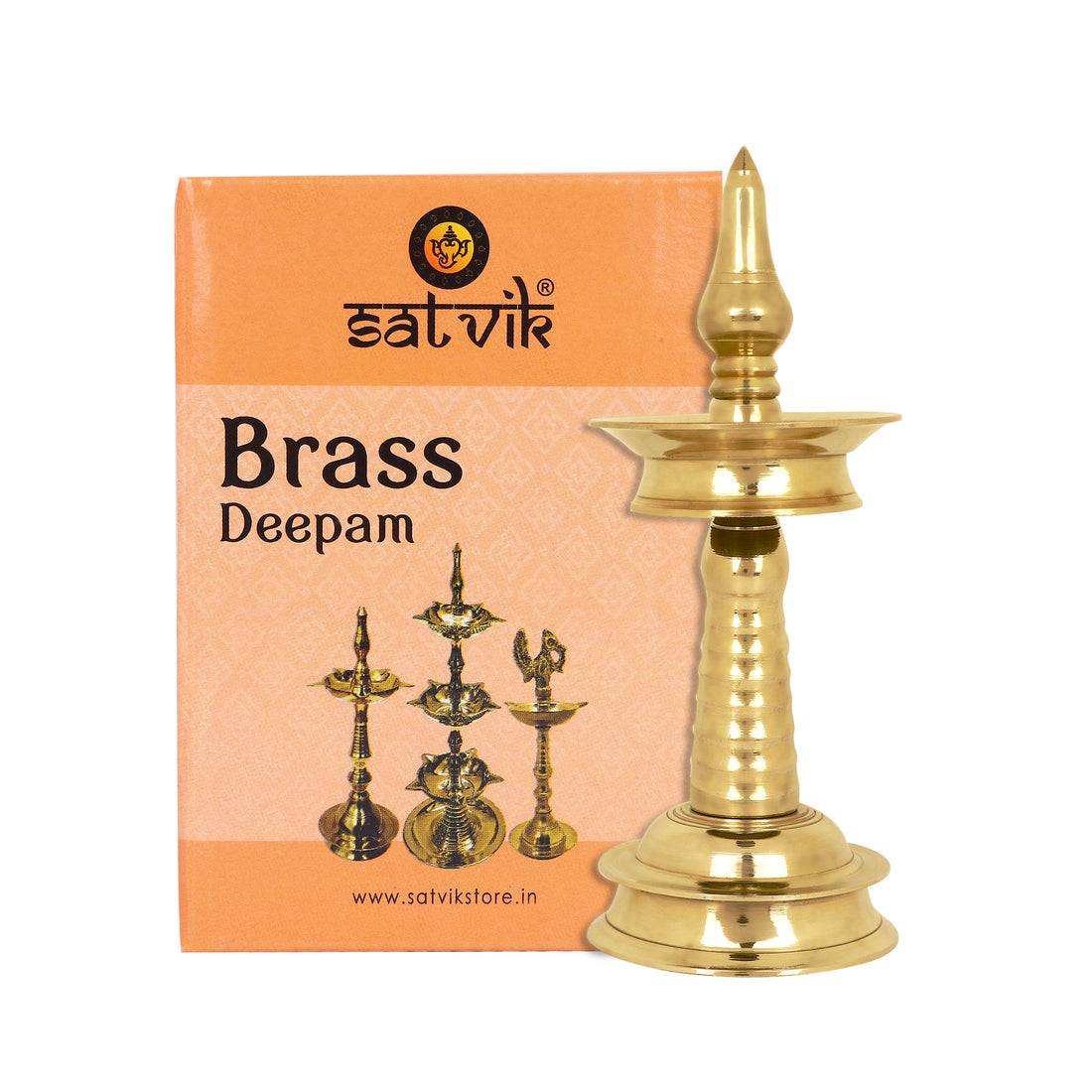 11 Inch Small Brass Kerala Diya. AKP NilaVilakku Deepam