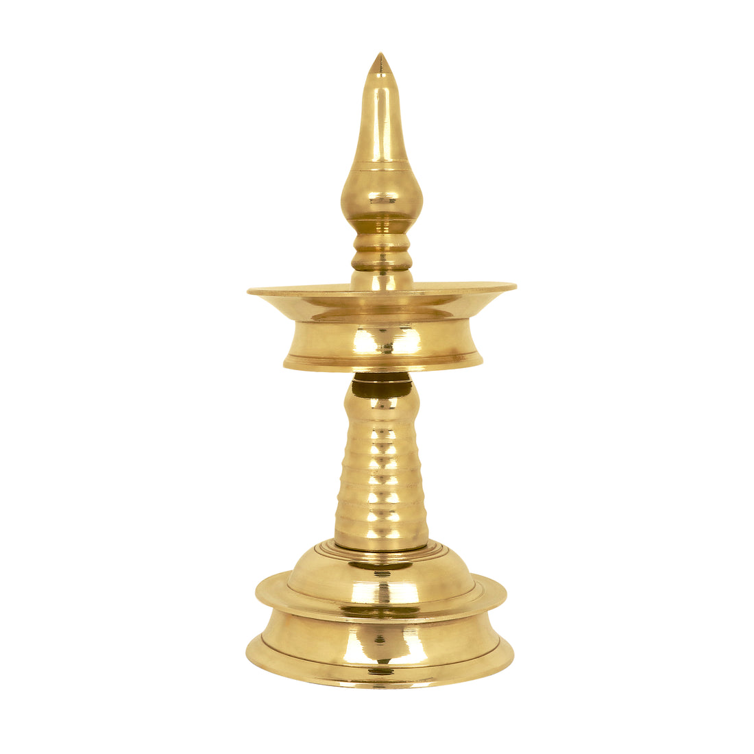6 Inch Small Brass Kerala Diya. AKP NilaVilakku Deepam