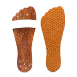 Wooden Slippers/Khadau Set With Anti Slip Sole