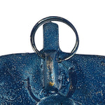 1 Pc Lord Ganesh Face on Leaf Patta Wall Hanging - Blue
