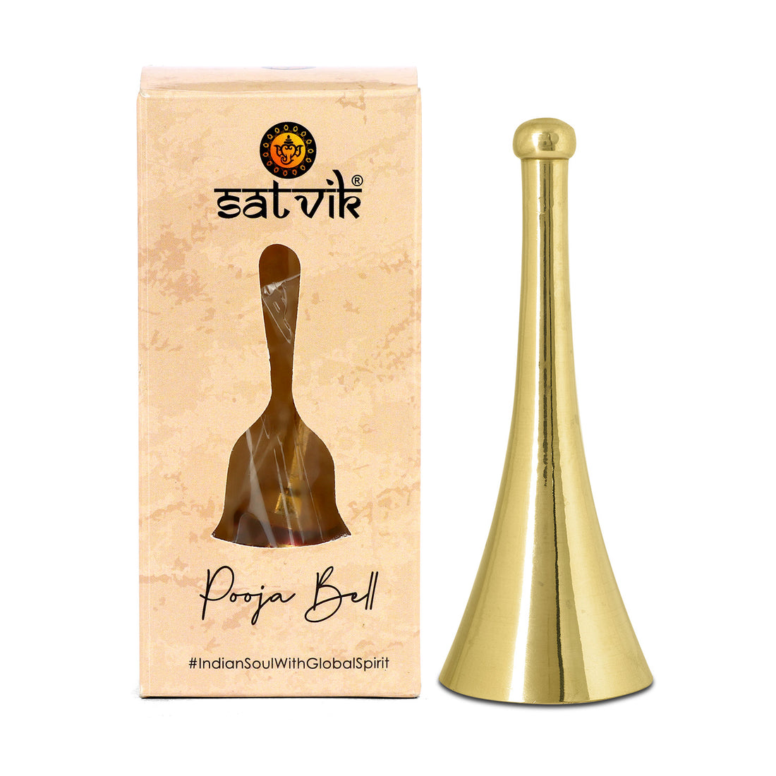 Exquisite Brass Cone Shape Pooja Bell/Ghanti