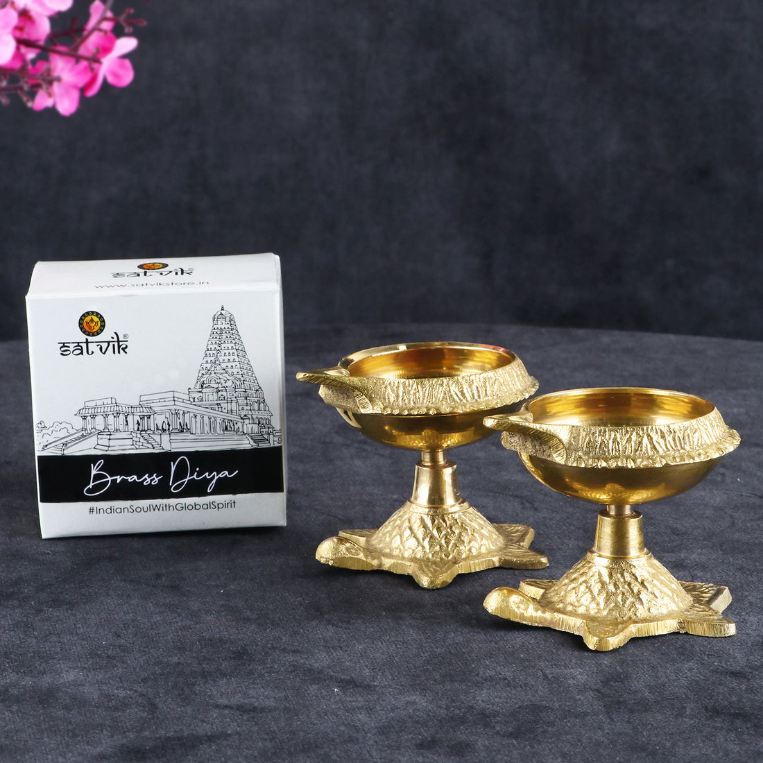 Pure Brass Turtle diya
