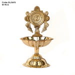 Elegant Designer Chakra Brass Diya