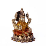 3 Inch Delightful Brass Laxmi Ganesh Idol