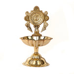 Elegant Designer Chakra Brass Diya