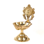 Elegant Designer Chakra Brass Diya