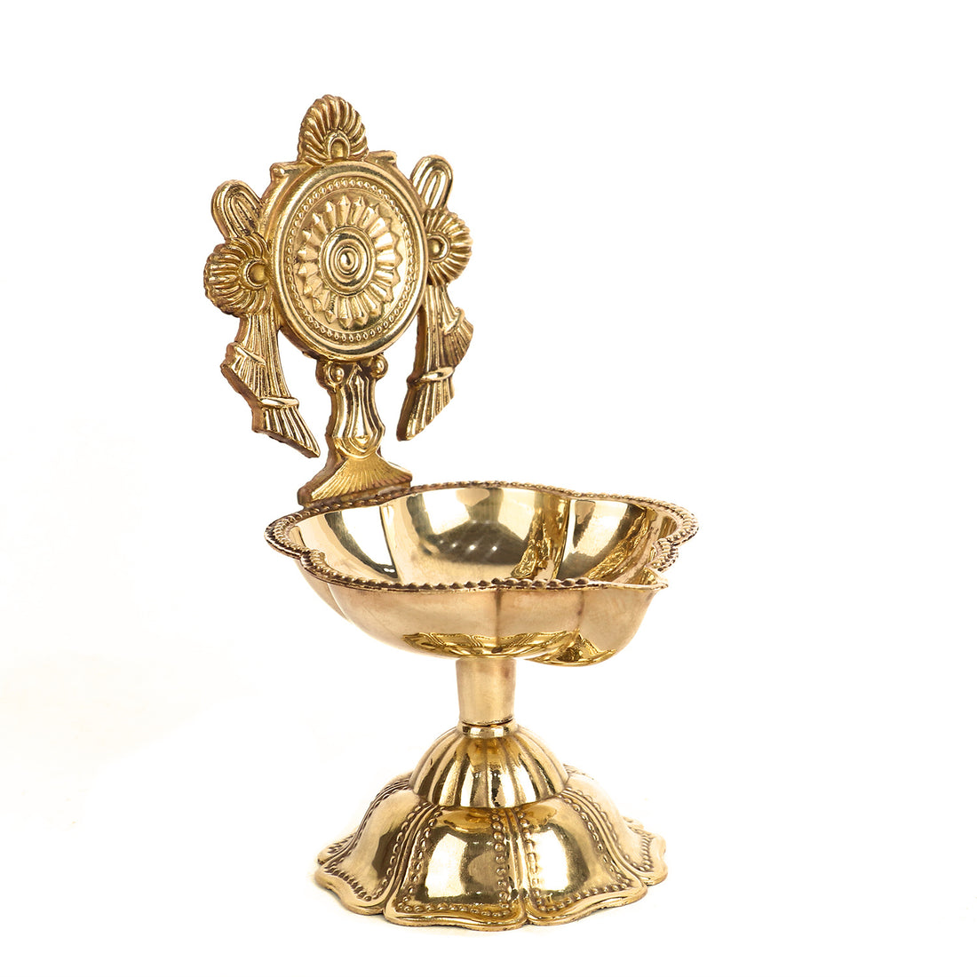 Elegant Designer Chakra Brass Diya