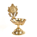 Elegant Designer Chakra Brass Diya