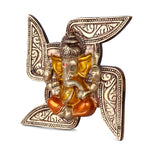 6.9 Inch Eye Catching Pure Brass Ganesh Wall Hanging