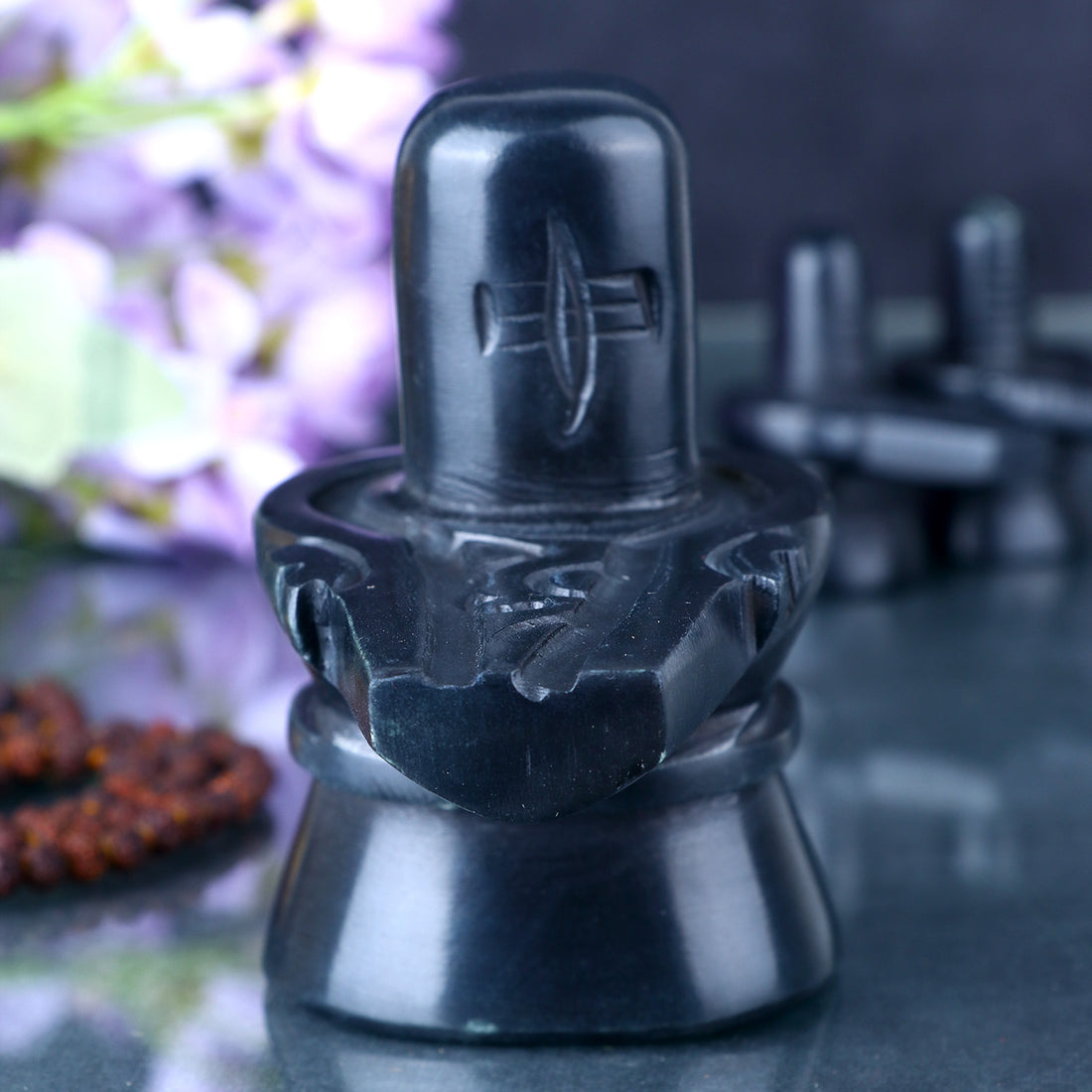 Black Stone Shivling (10cms)