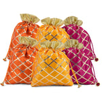 Ethnic Chitai Design Potli