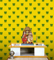 Premium yellow printed backdrop cloth | India’s Largest Pooja Accessories Brand – www.satvikstore.in