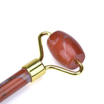 Red Jasper Face Roller with Gua Sha – Grounding & Skin Vitality