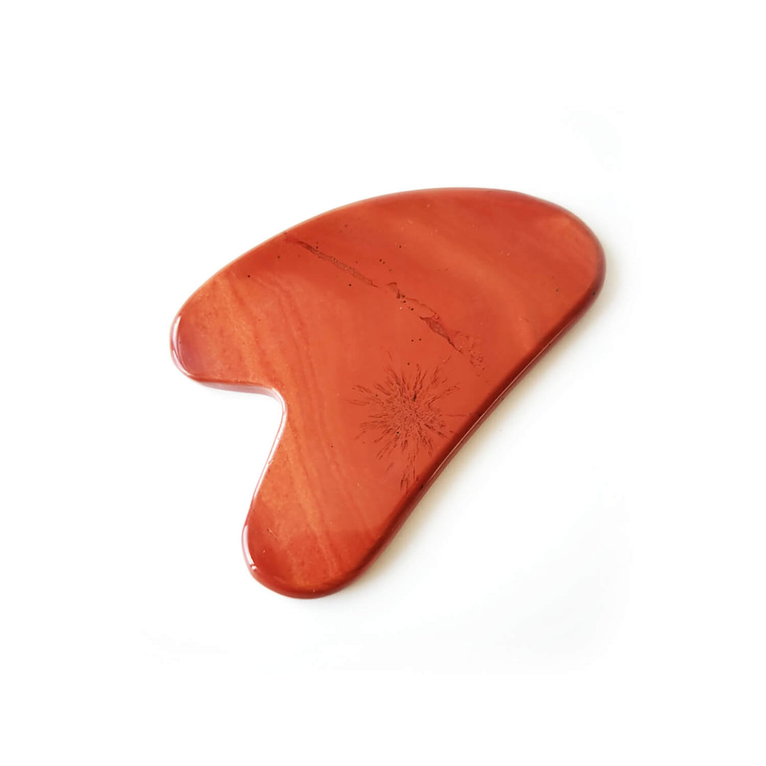 Red Jasper Face Roller with Gua Sha – Grounding & Skin Vitality