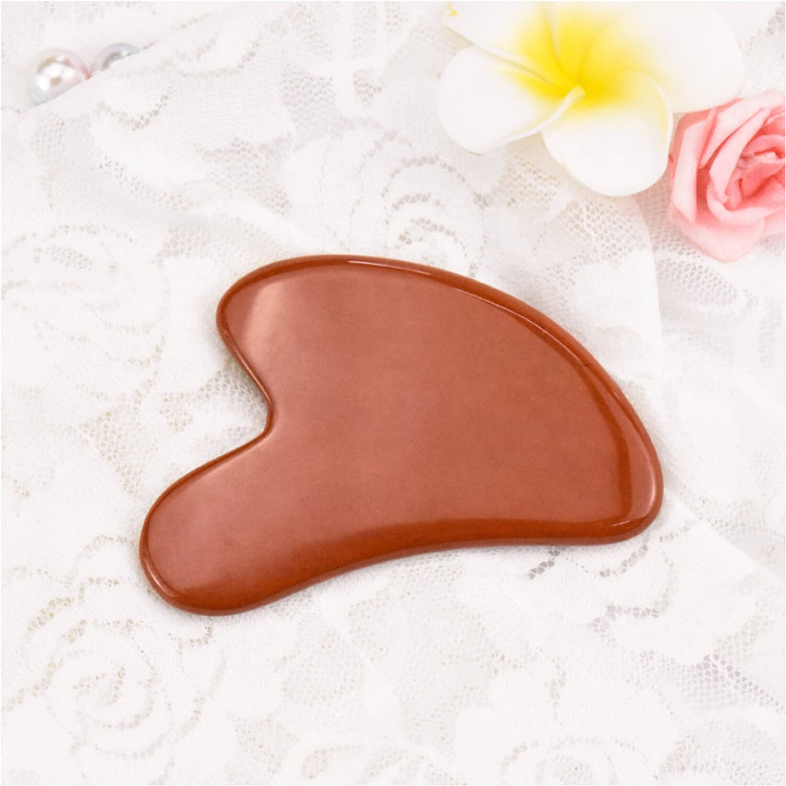 Red Jasper Face Roller with Gua Sha – Grounding & Skin Vitality