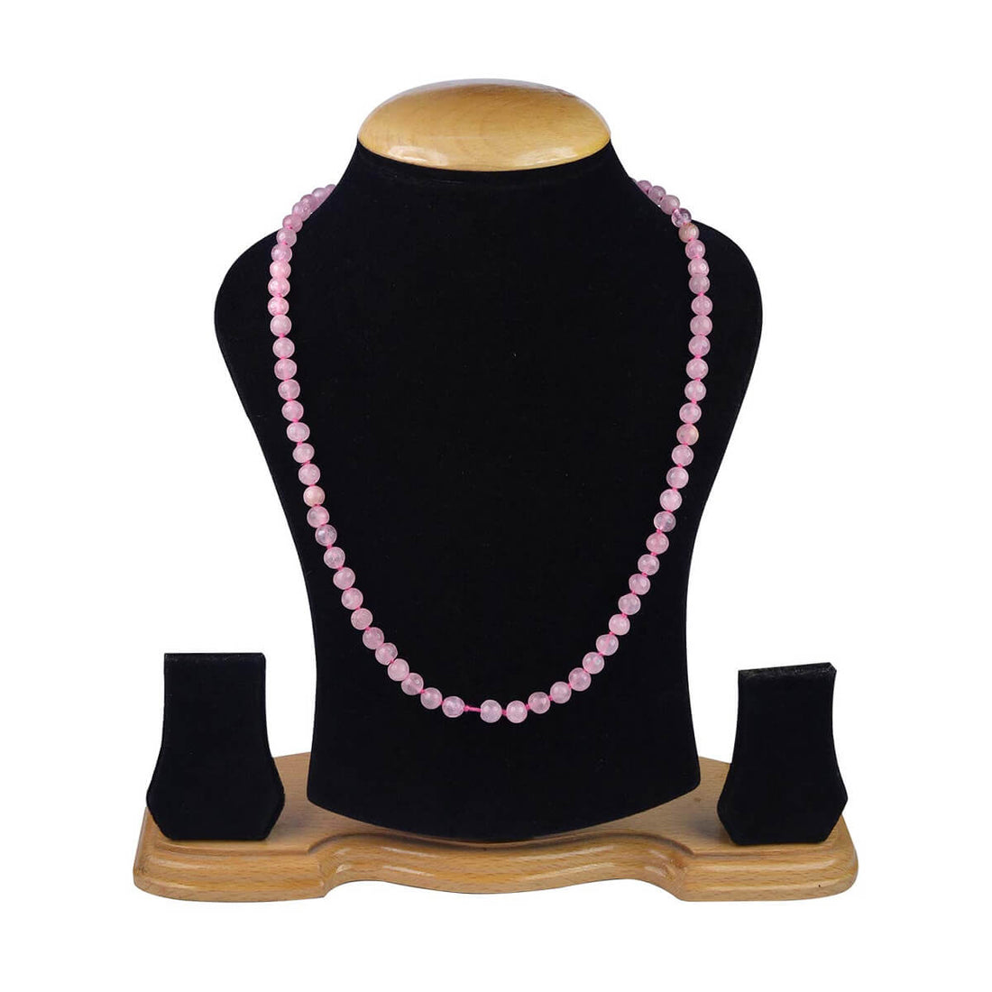 Rose Quartz Crystal Necklace 6MM | Heart Chakra Healing