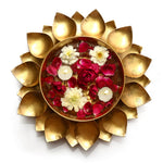 Inflorence Lotus Shape Metal Urli For Home Decor Puja Store Online Pooja Items Online Puja Samagri Pooja Store near me www.satvikstore.in