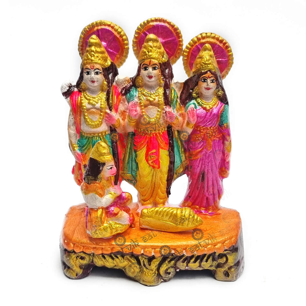 Ram Parivaar Clay Statue Puja Store Online Pooja Items Online Puja Samagri Pooja Store near me www.satvikstore.in