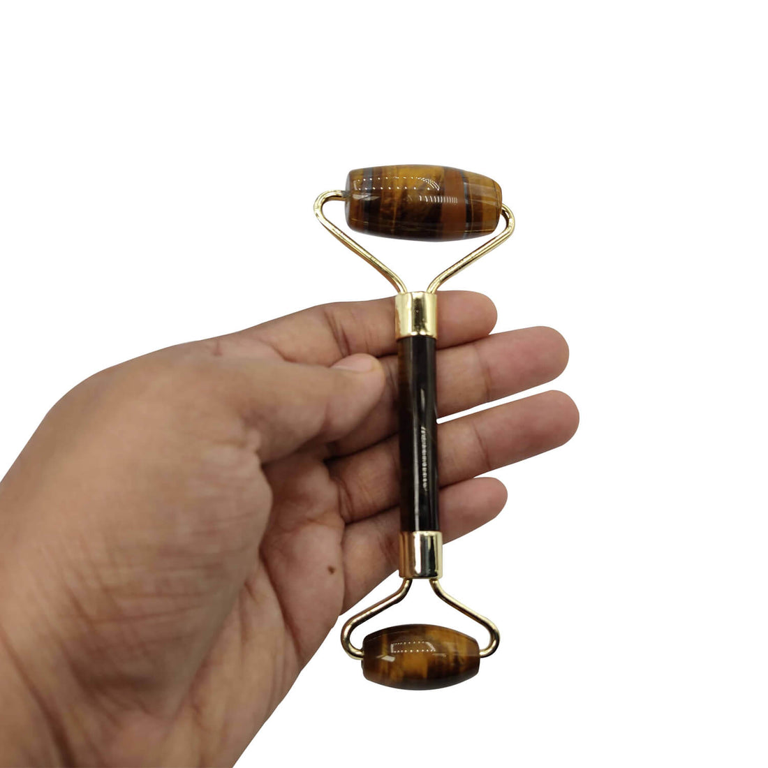Tiger's Eye Face Roller with Gua Sha – Confidence & Skin Glow