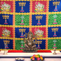 Vibrant multicolor backdrop cloth | India’s Largest Pooja Accessories Brand – www.satvikstore.in