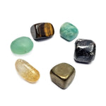 6 Wealth Tumble Stone Kit for Abundance, Luck & Prosperity