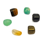 6 Wealth Tumble Stone Kit for Abundance, Luck & Prosperity