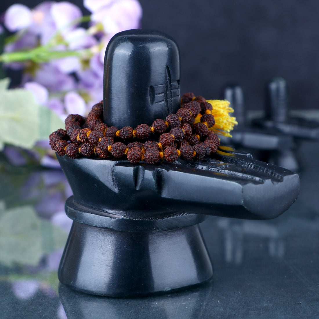 Black Stone Shivling (10cms)