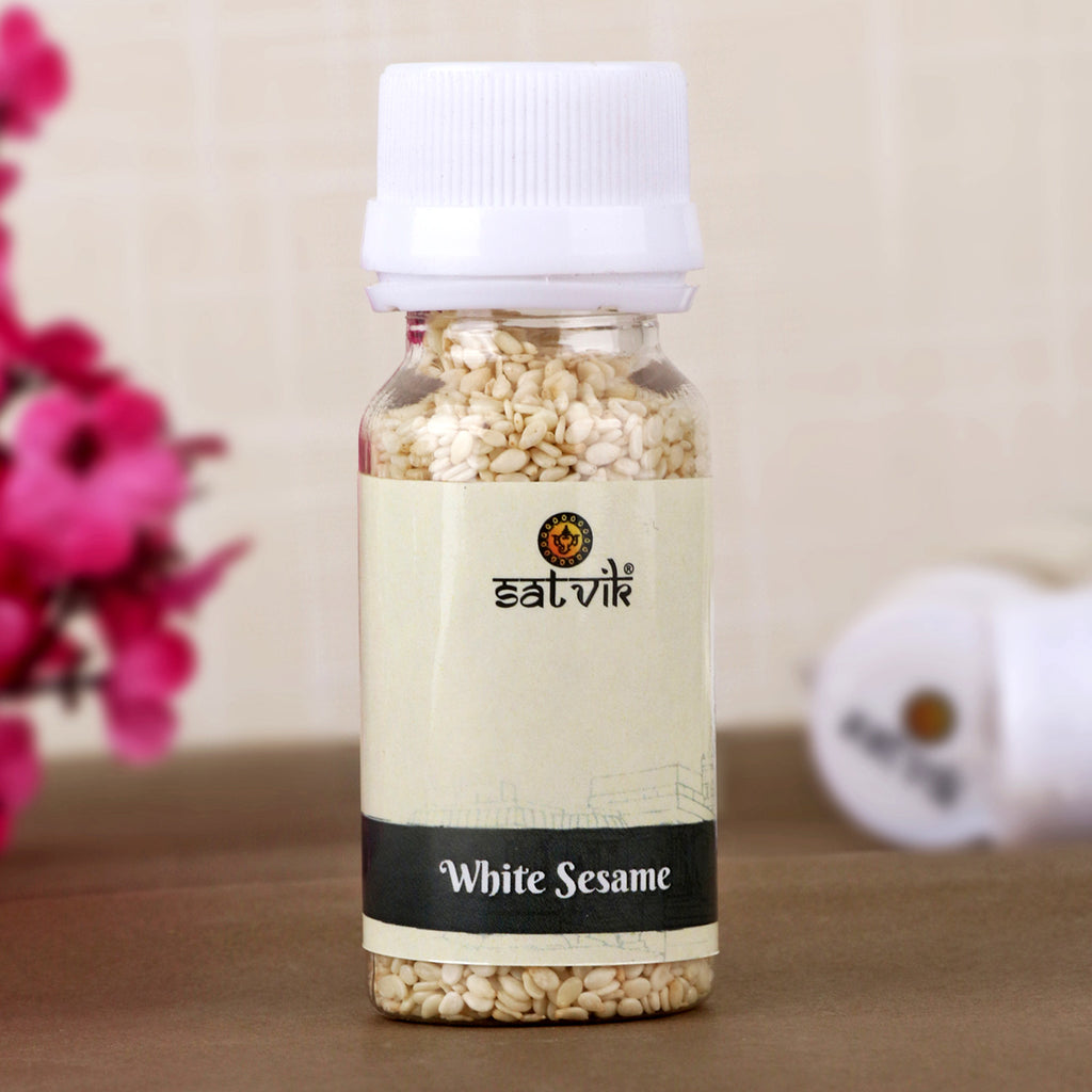 Buy White Sesame | Safed Till | Shop Online | Satvikstore.in.  White Sesame Seeds or Safed Til For Puja