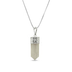 Clear Quartz Crystal Pencil Pendent for Reiki