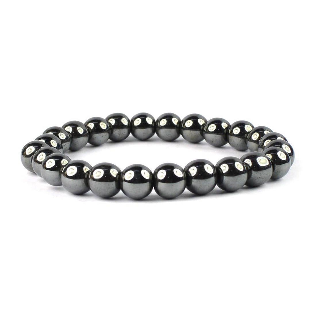 8 MM Authentic Hematite Crystal Bracelet for Reiki Healing