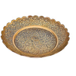 Antique Brass Nakashi Pooja Thali Puja Store Online Pooja Items Online Puja Samagri Pooja Store near me www.satvikstore.in