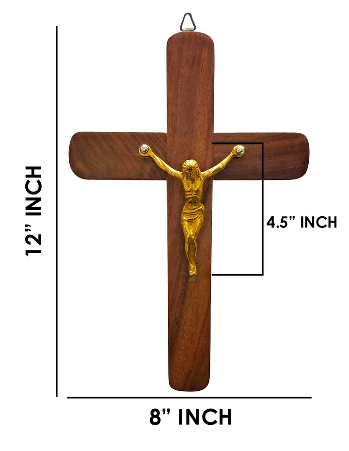 Wooden Crucifix with Jesus Christ Idol Puja Store Online Pooja Items Online Puja Samagri Pooja Store near me www.satvikstore.in