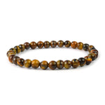 Authentic Tiger Eye Crystal Bracelet for Reiki Healing 6 MM